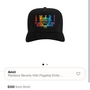 amiri trucker hat nwt